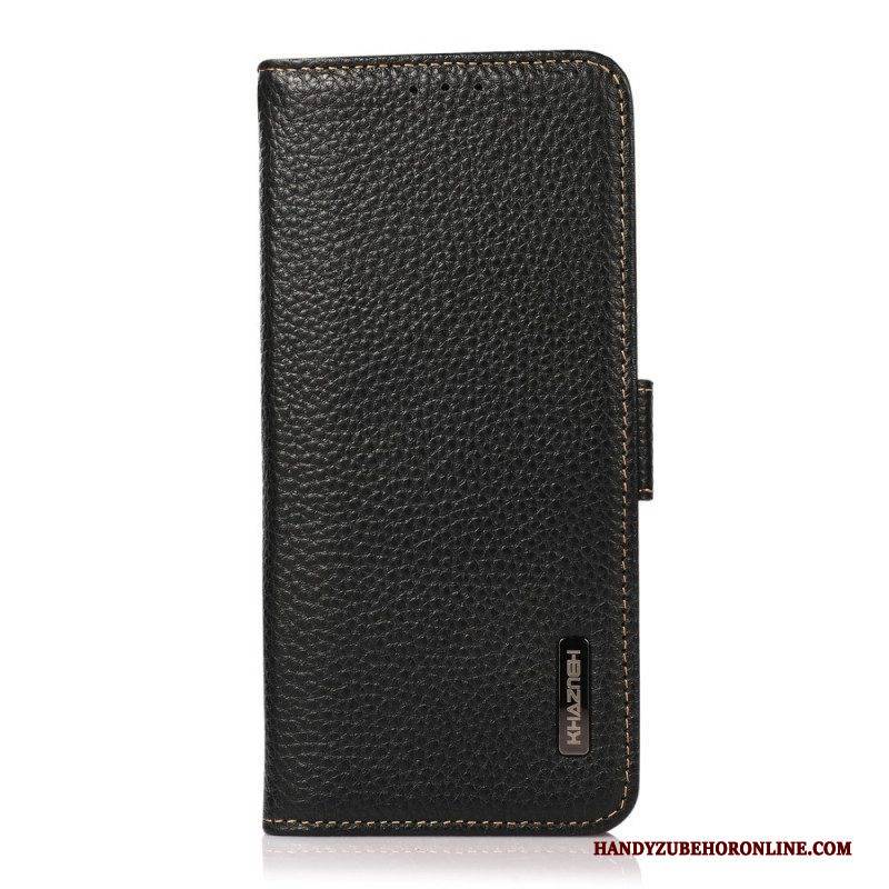 Flip Case Für Realme 9i Litschi-leder