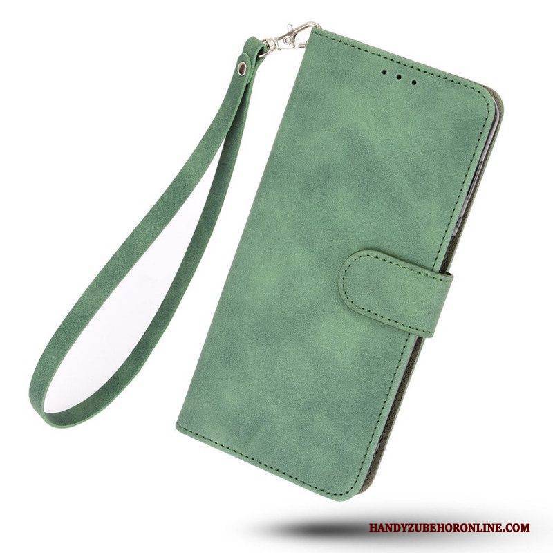 Flip Case Für Realme 9i Weiches Haut-lanyard