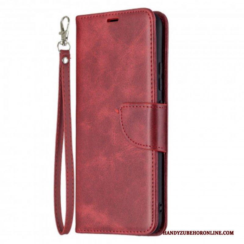 Flip Case Für Realme C21 Flip Case Glatte Klappe Schräg