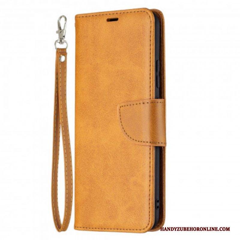 Flip Case Für Realme C21 Flip Case Glatte Klappe Schräg