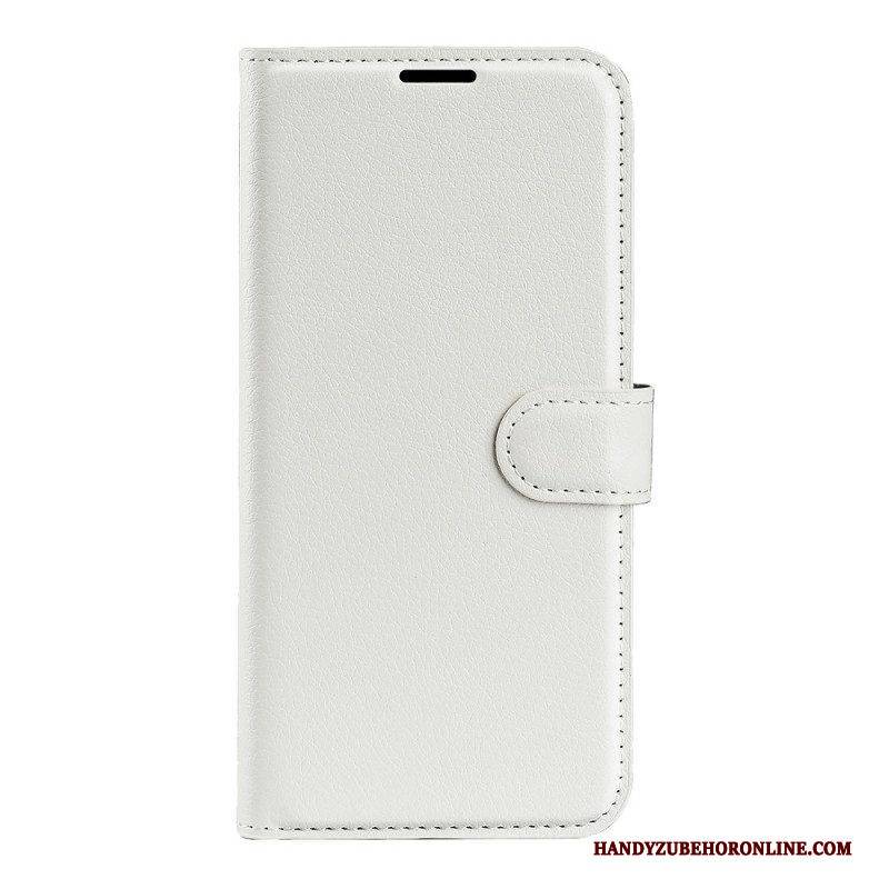 Flip Case Für Realme C35 Litschi-textur