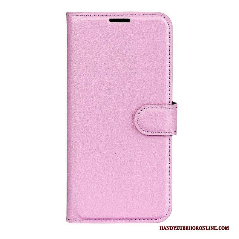 Flip Case Für Realme C35 Litschi-textur