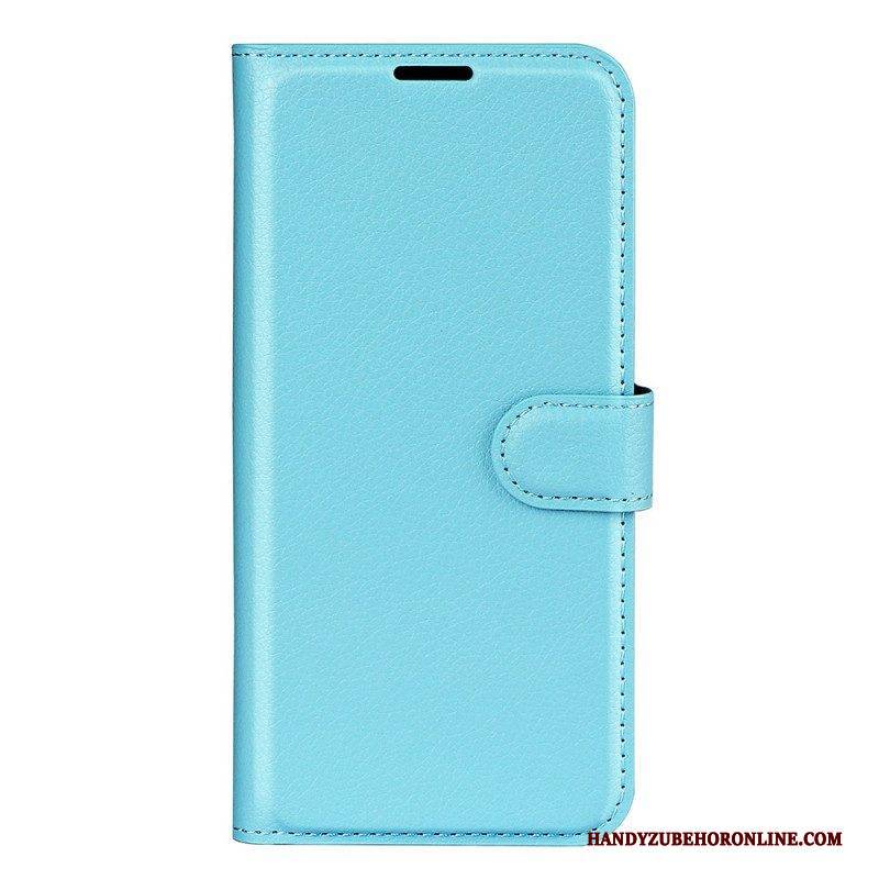 Flip Case Für Realme C35 Litschi-textur