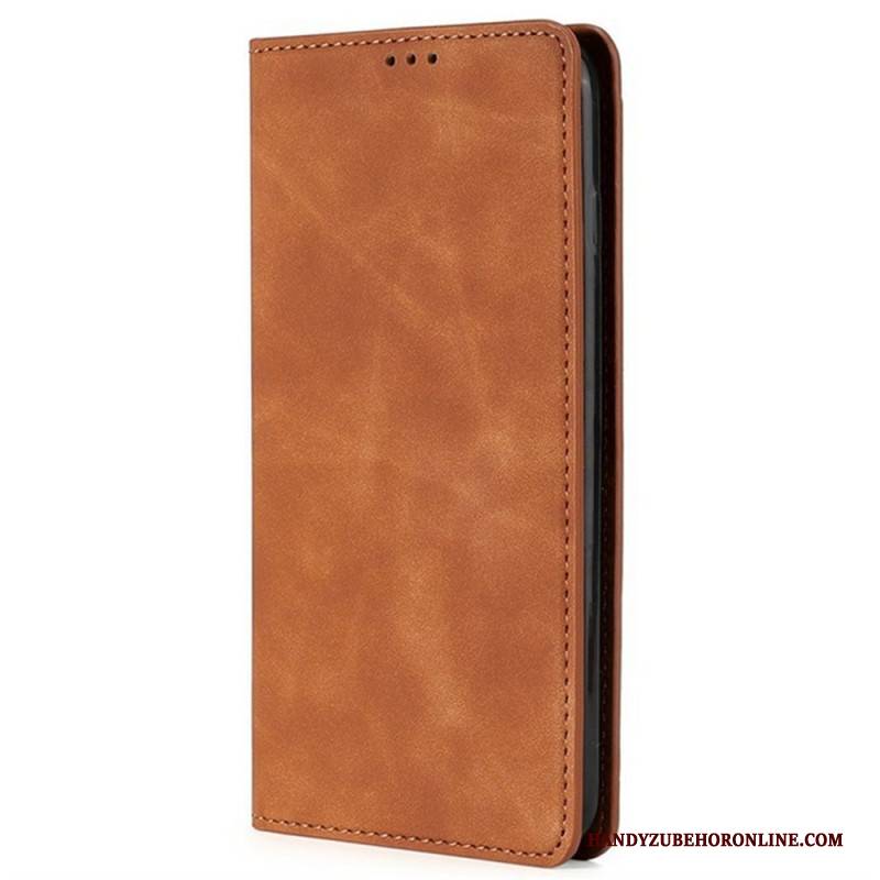 Flip Case Für Realme C71 Wildleder Effekt