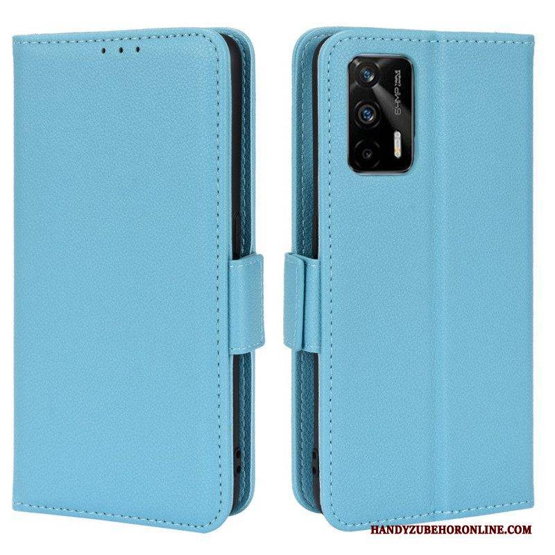 Flip Case Für Realme GT 5G Flip Case Klappe Double Litchi Neue Farben