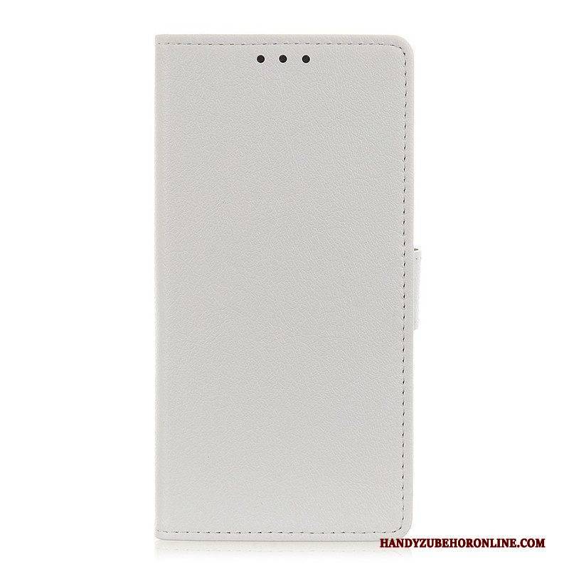 Flip Case Für Samsung Galaxy A13 5G / A04s Klassischer Ledereffekt