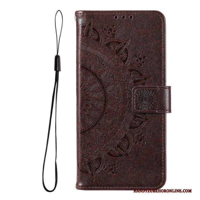 Flip Case Für Samsung Galaxy A13 5G / A04s Sonnenmandala