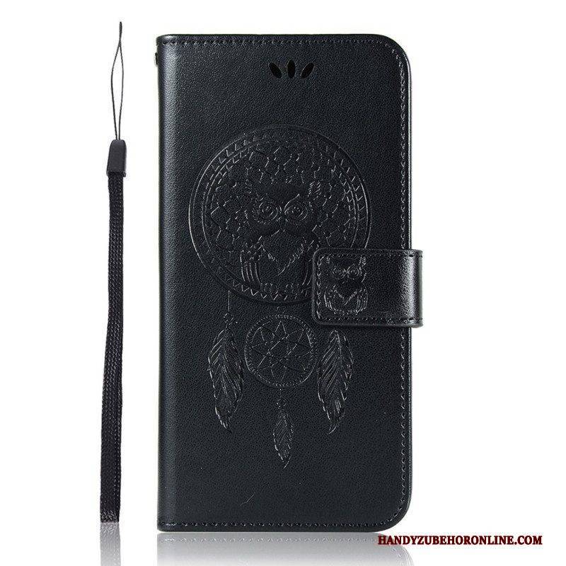 Flip Case Für Samsung Galaxy A13 5G / A04s Traumfänger-eule In Lederoptik