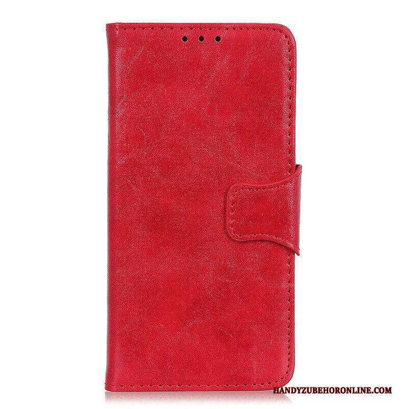Flip Case Für Samsung Galaxy A13 5G / A04s Wendeverschluss Aus Spaltleder