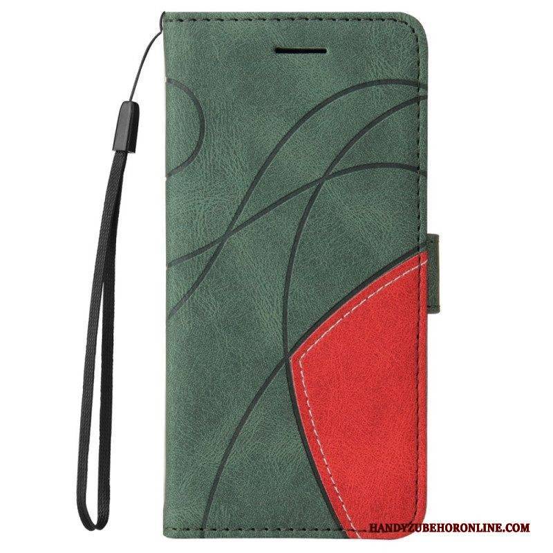 Flip Case Für Samsung Galaxy A13 5G / A04s Zweifarbig