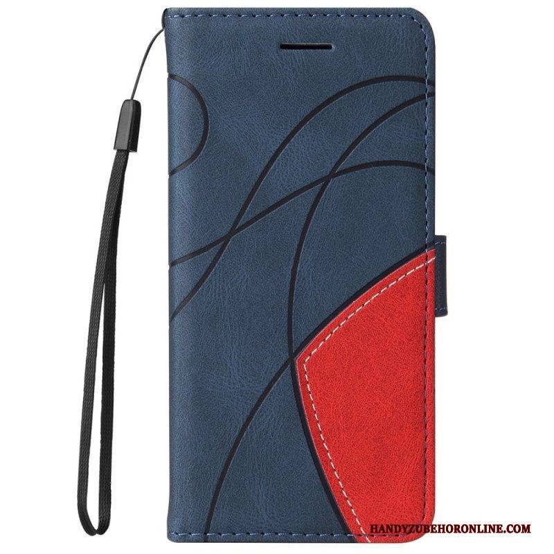 Flip Case Für Samsung Galaxy A13 5G / A04s Zweifarbig