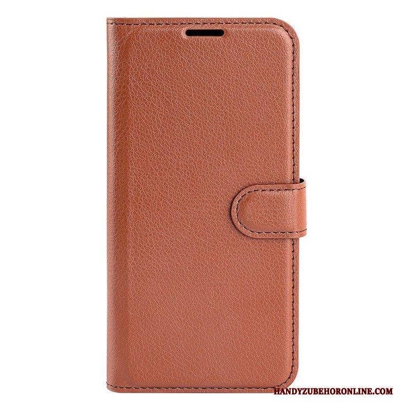 Flip Case Für Samsung Galaxy A14 / A14 5G Klassisches Kunstleder