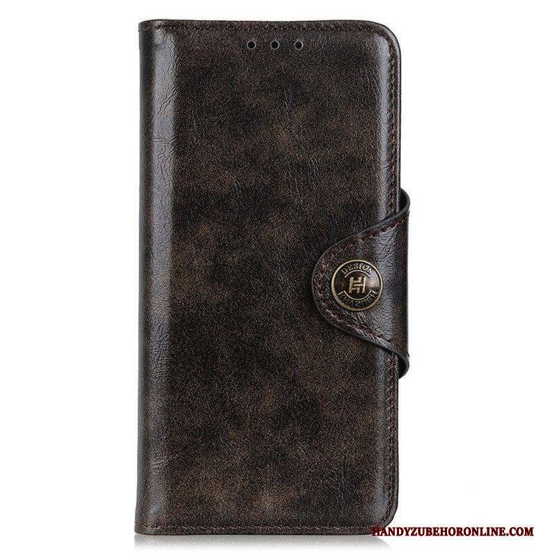 Flip Case Für Samsung Galaxy A14 / A14 5G Kunstleder Mit Knopf