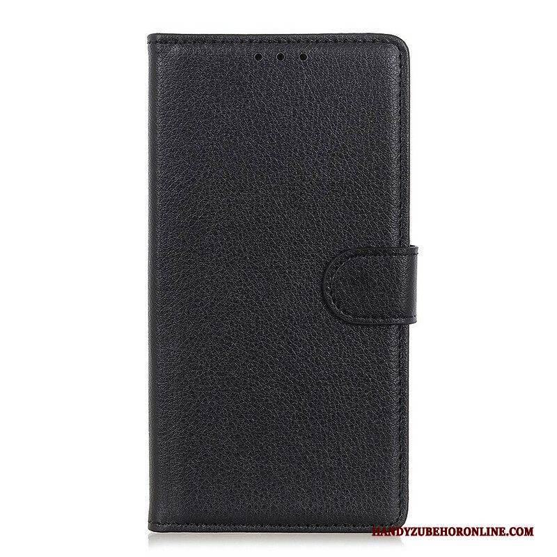 Flip Case Für Samsung Galaxy A42 5G Litschi-textur