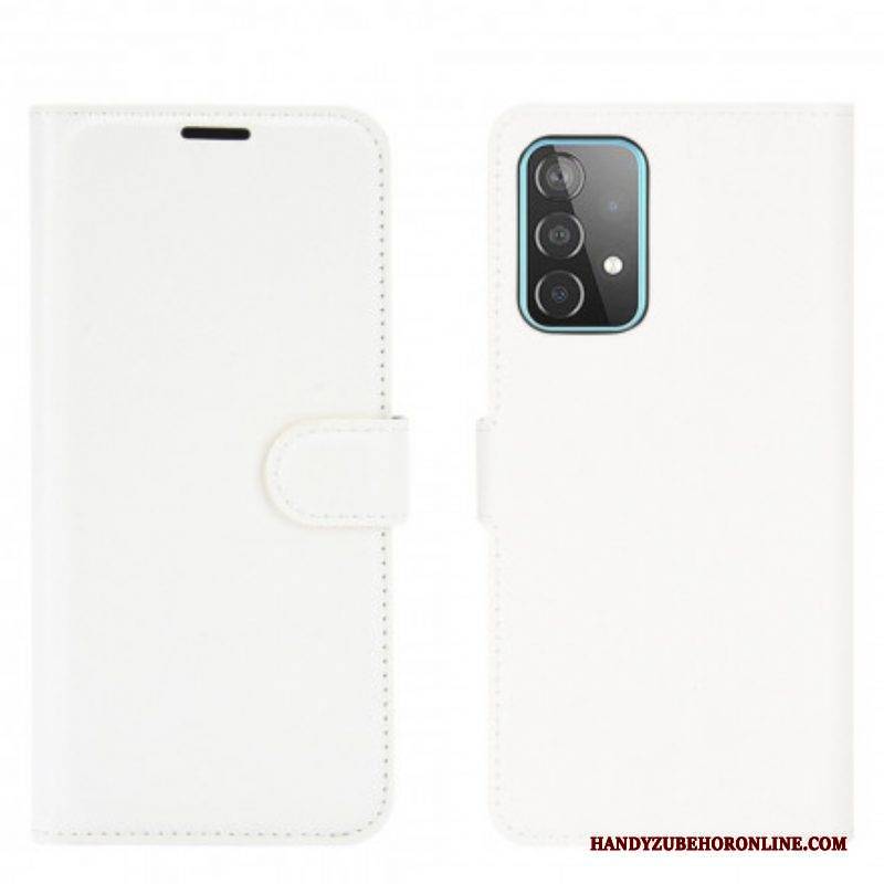 Flip Case Für Samsung Galaxy A52 4G / A52 5G / A52s 5G Klassische Litschi