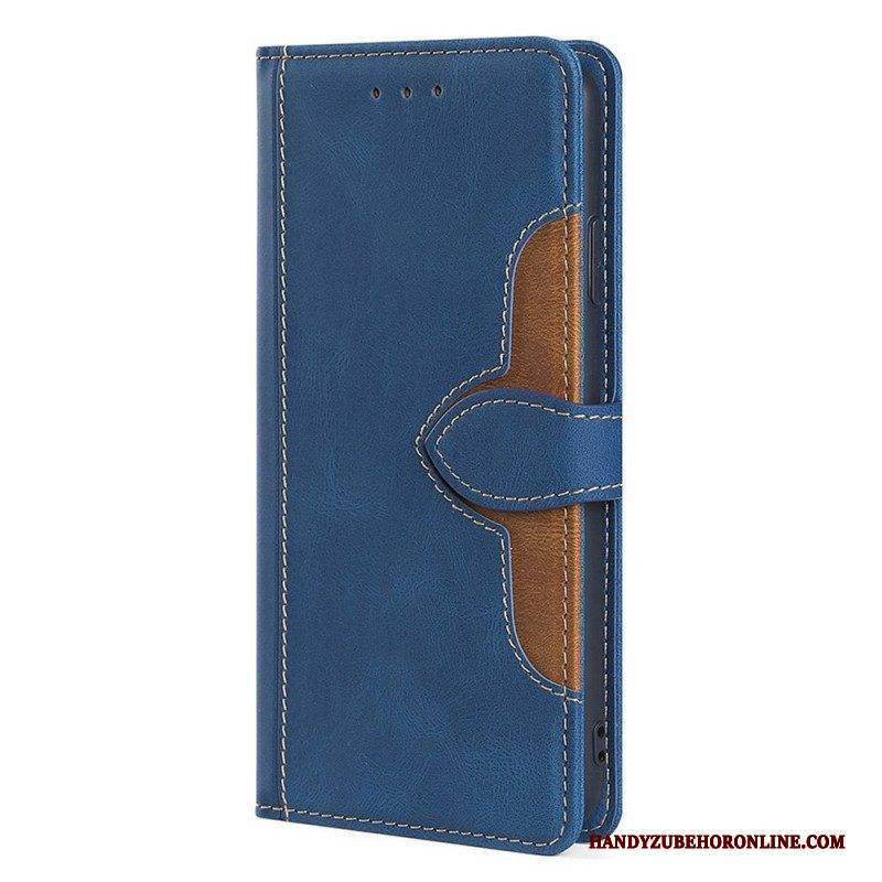 Flip Case Für Samsung Galaxy A53 5G Kunstleder Bicolor Stylisch