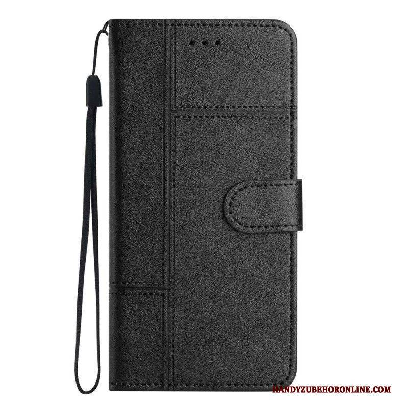 Flip Case Für Samsung Galaxy A53 5G Mit Kordel Geschäft In Lanyard