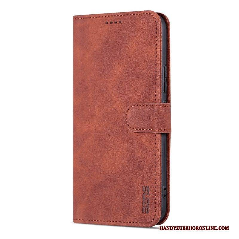 Flip Case Für Samsung Galaxy A54 5G Kunstleder Azns