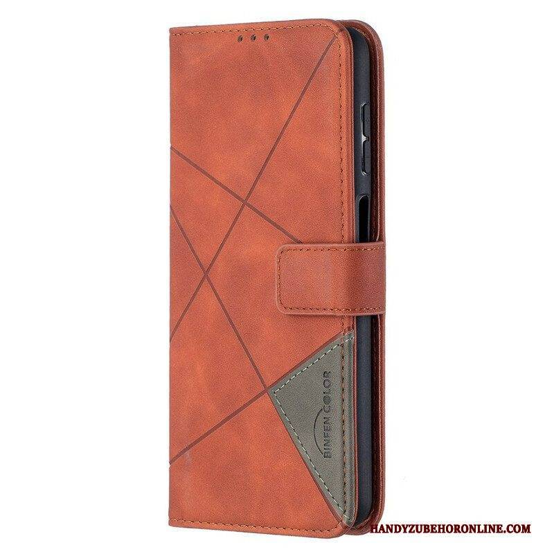Flip Case Für Samsung Galaxy M12 / A12 Binfen-farbdreiecke