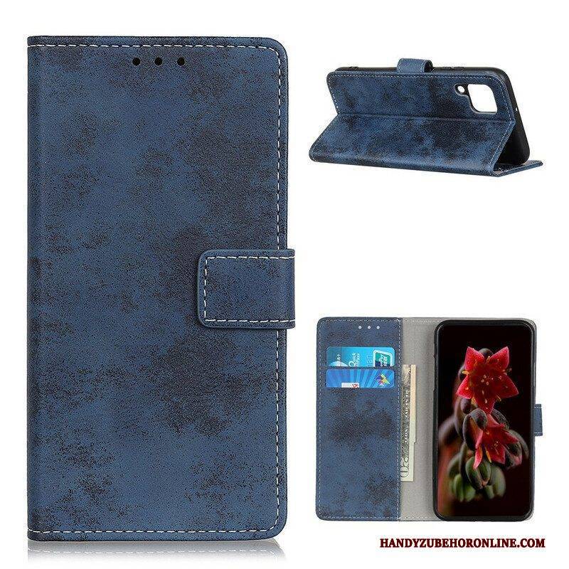 Flip Case Für Samsung Galaxy M12 / A12 Vintage-kunstleder