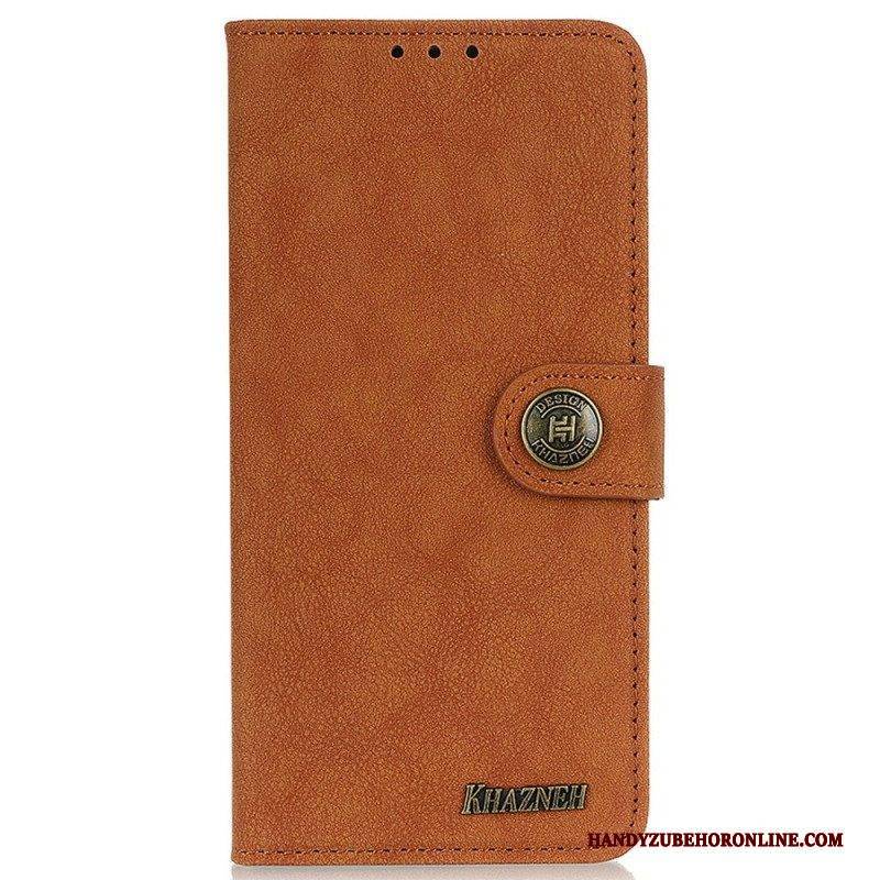 Flip Case Für Samsung Galaxy M13 Khazneh Spaltleder