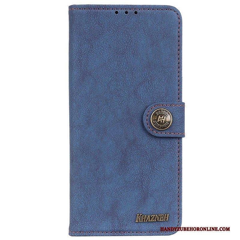 Flip Case Für Samsung Galaxy M13 Khazneh Spaltleder
