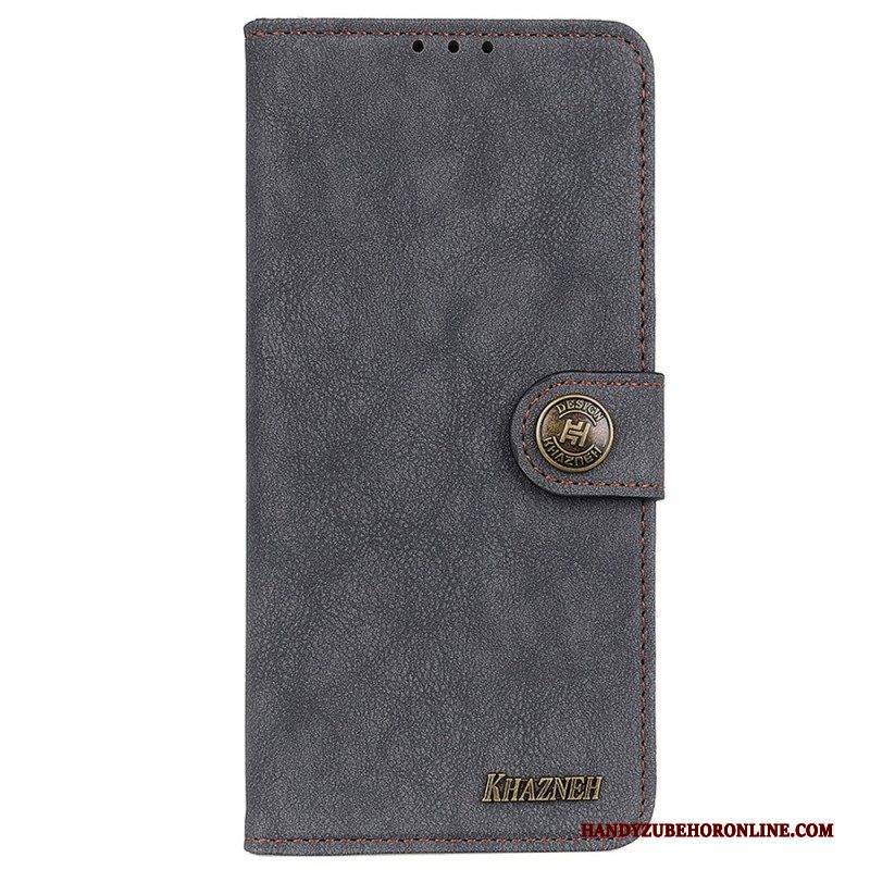 Flip Case Für Samsung Galaxy M13 Khazneh Spaltleder
