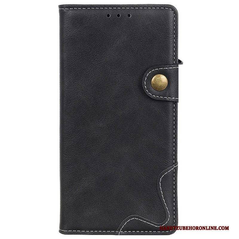 Flip Case Für Samsung Galaxy M13 Künstlerischer Knopf
