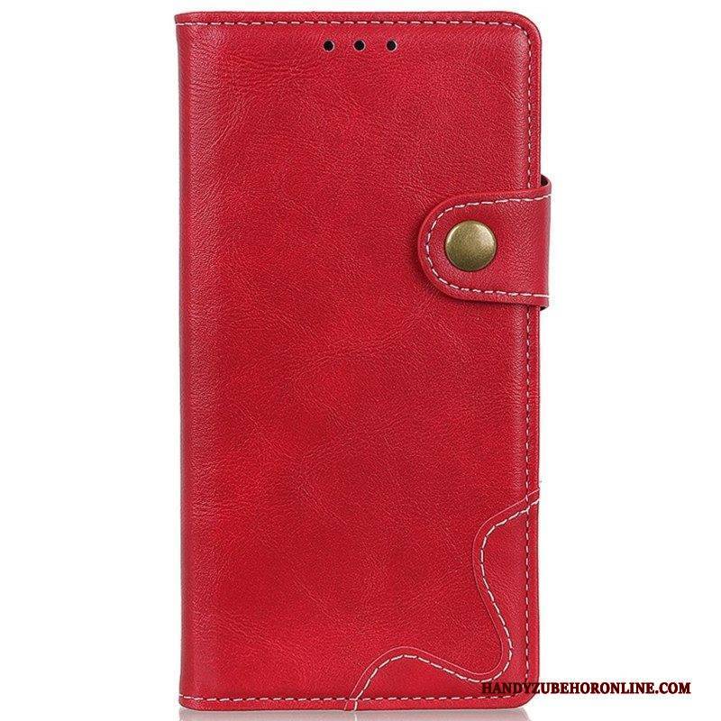 Flip Case Für Samsung Galaxy M13 Künstlerischer Knopf