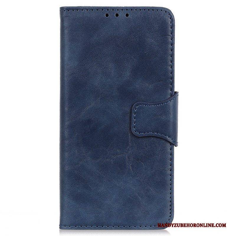 Flip Case Für Samsung Galaxy M23 5G Wendeverschluss Aus Spaltleder
