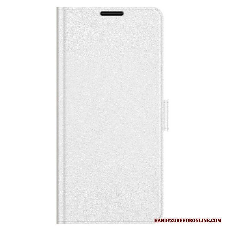 Flip Case Für Samsung Galaxy M32 Klassischer Ledereffekt