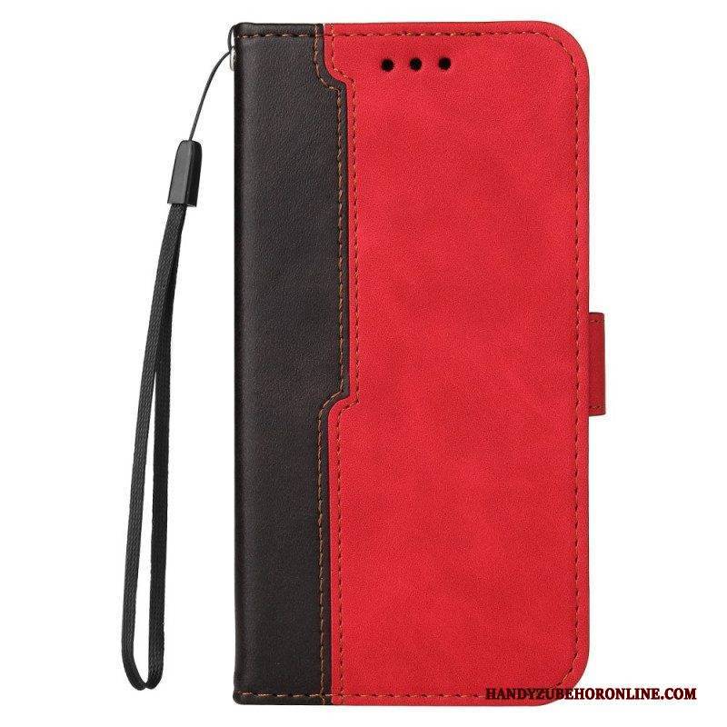 Flip Case Für Samsung Galaxy M32 Zweifarbig