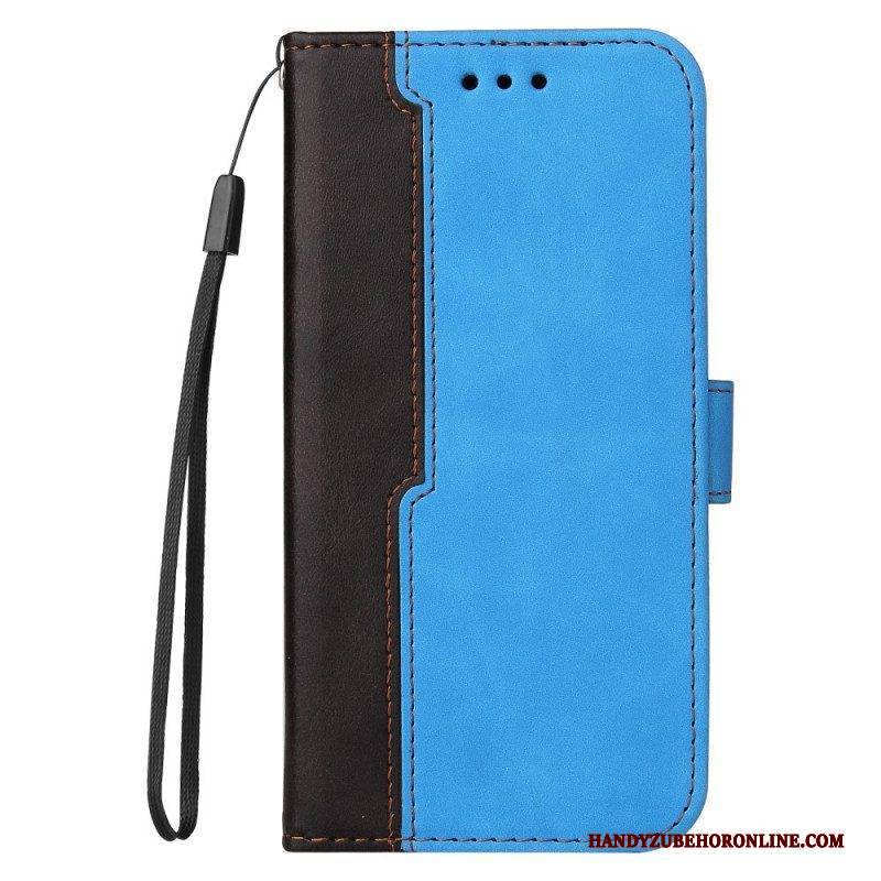 Flip Case Für Samsung Galaxy M32 Zweifarbig
