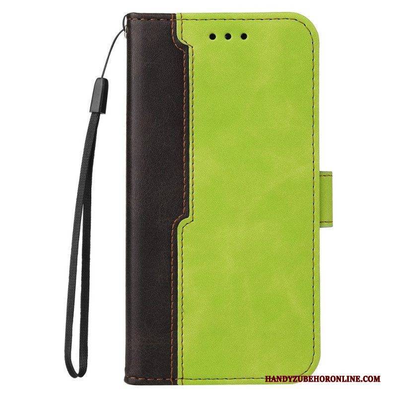 Flip Case Für Samsung Galaxy M32 Zweifarbig