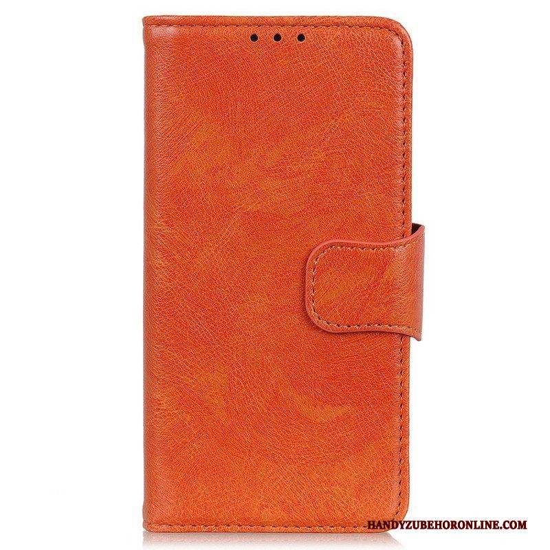 Flip Case Für Samsung Galaxy M33 5G Echtes Nappaleder