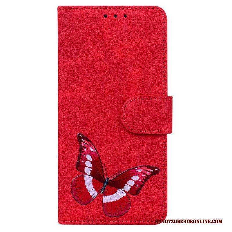 Flip Case Für Samsung Galaxy M33 5G Schmetterling