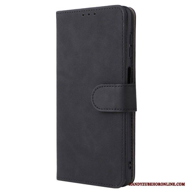 Flip Case Für Samsung Galaxy M52 5G Geschirmtes Leder