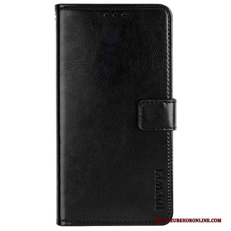 Flip Case Für Samsung Galaxy M52 5G Kunstleder Idewei