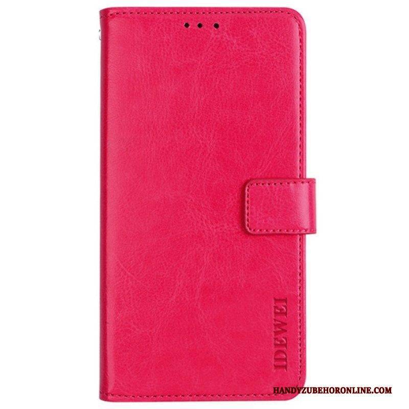 Flip Case Für Samsung Galaxy M52 5G Kunstleder Idewei