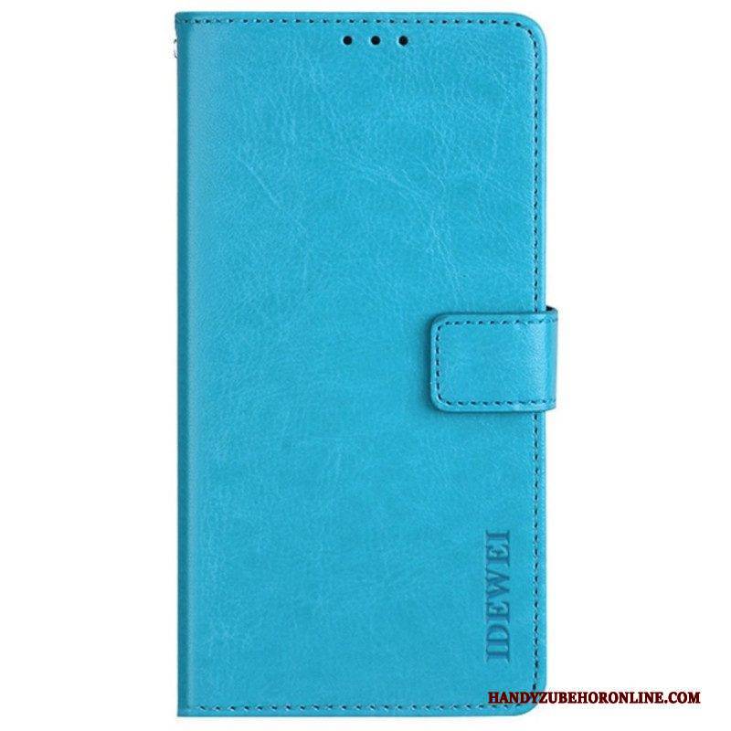Flip Case Für Samsung Galaxy M52 5G Kunstleder Idewei