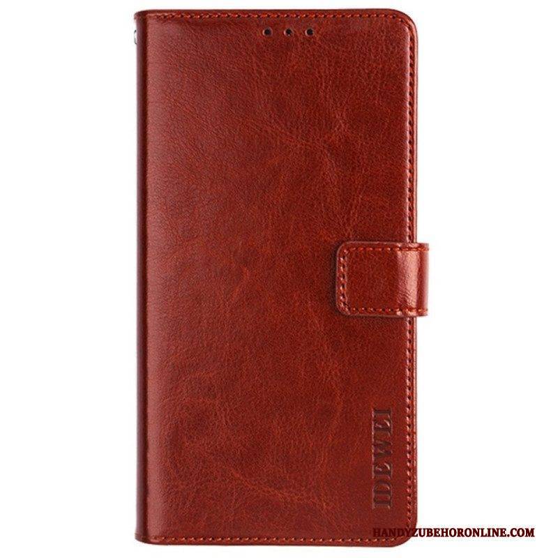 Flip Case Für Samsung Galaxy M52 5G Kunstleder Idewei