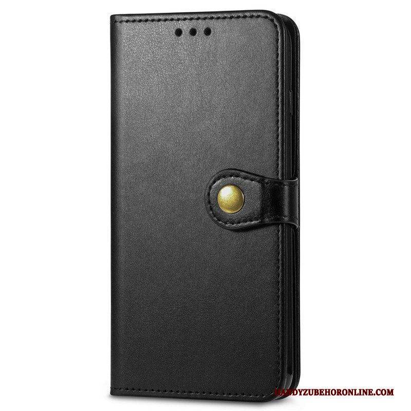 Flip Case Für Samsung Galaxy M53 5G Magnetischer Knopf