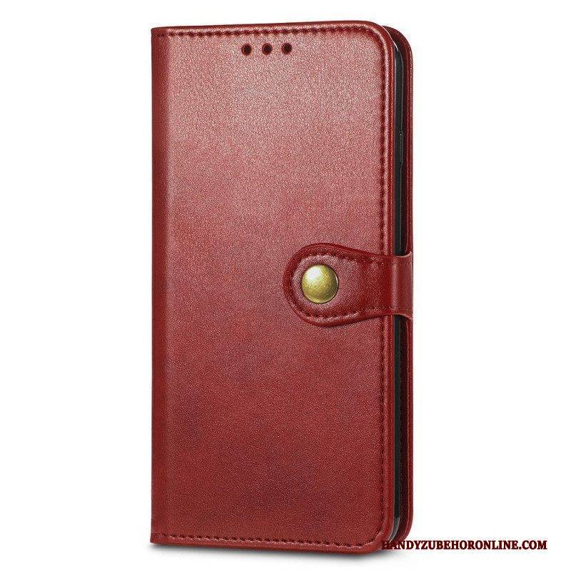 Flip Case Für Samsung Galaxy M53 5G Magnetischer Knopf