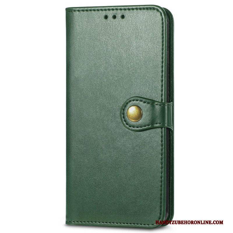 Flip Case Für Samsung Galaxy M53 5G Magnetischer Knopf