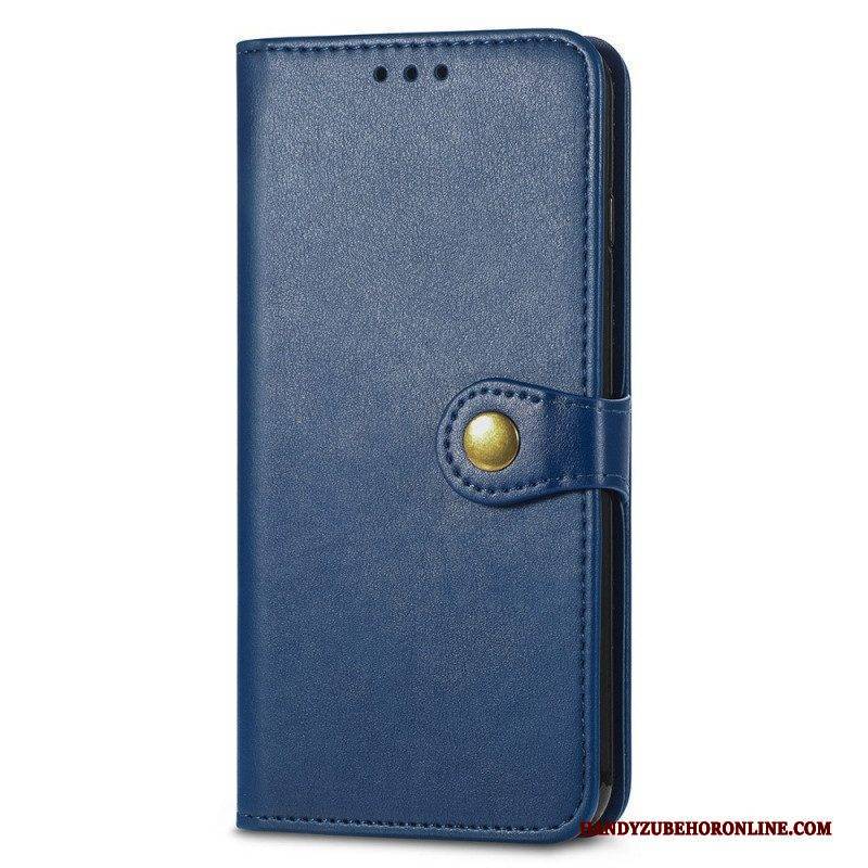 Flip Case Für Samsung Galaxy M53 5G Magnetischer Knopf