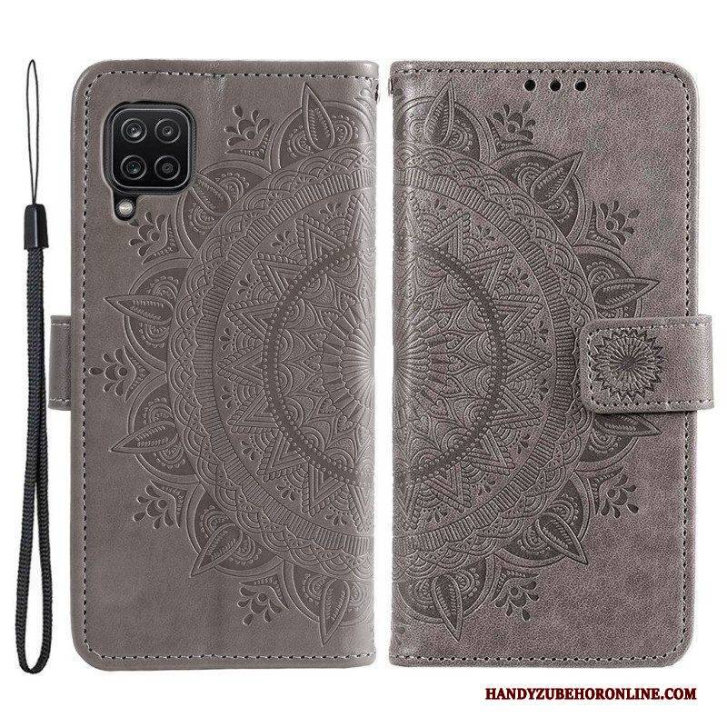 Flip Case Für Samsung Galaxy M53 5G Sonnenmandala
