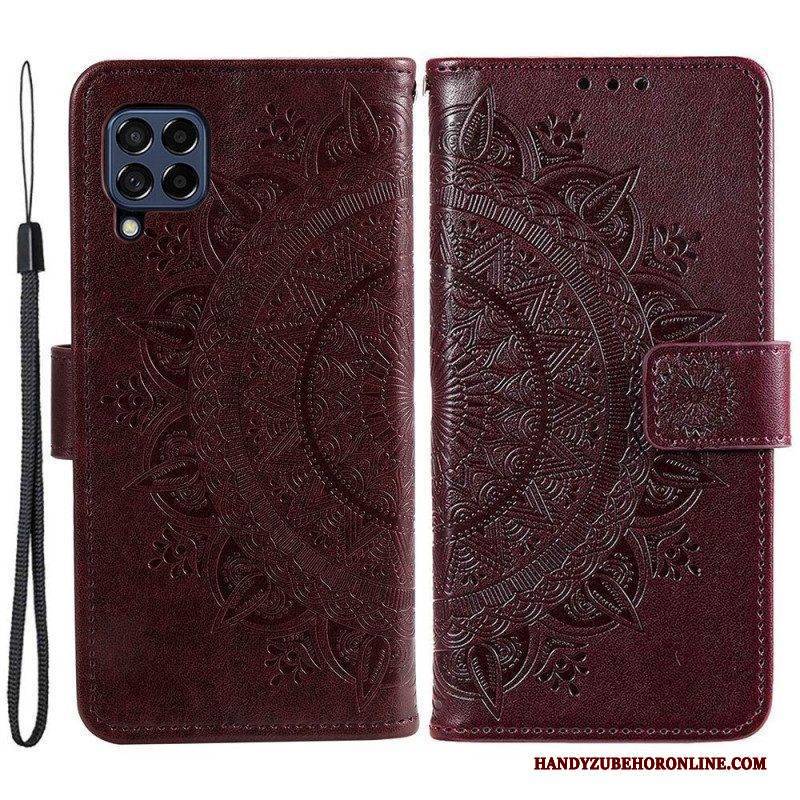 Flip Case Für Samsung Galaxy M53 5G Sonnenmandala
