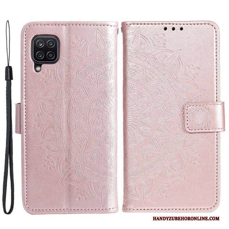 Flip Case Für Samsung Galaxy M53 5G Sonnenmandala