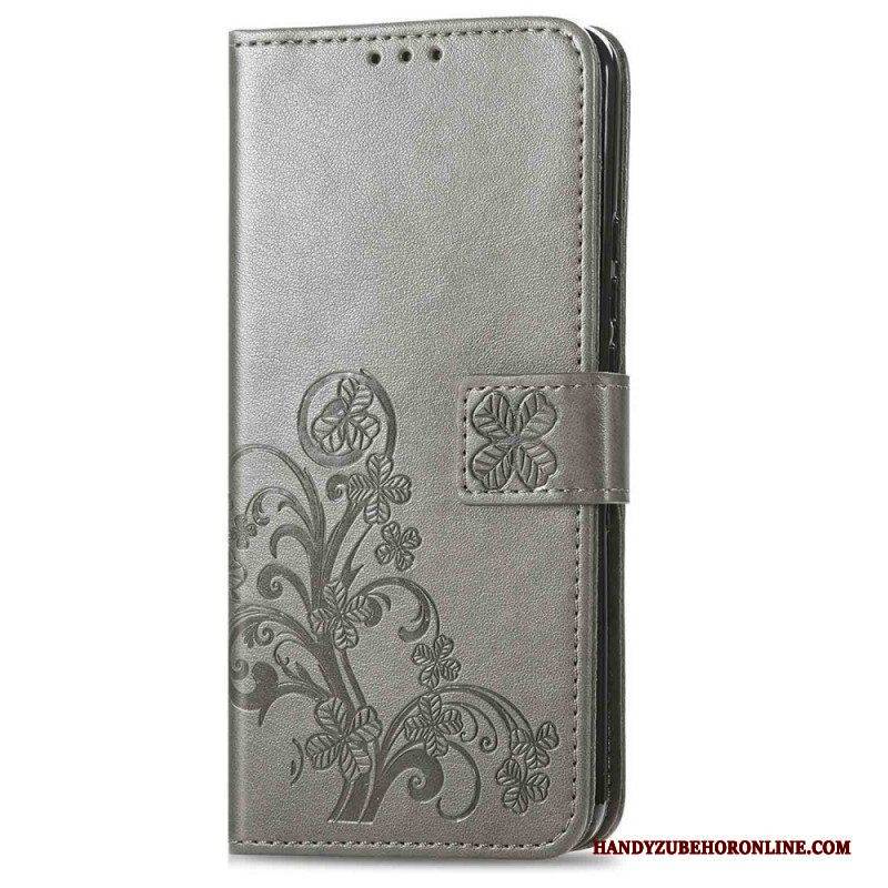 Flip Case Für Samsung Galaxy M53 5G Vierblättriges Kleeblatt
