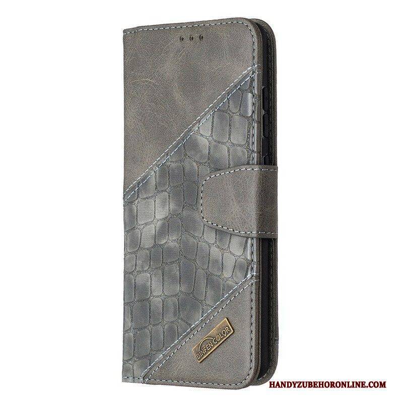 Flip Case Für Samsung Galaxy S20 FE Klassischer Krokodilleder-effekt